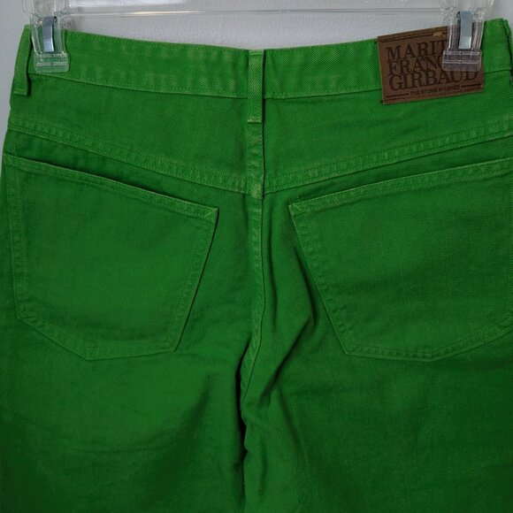 Marithe Francois Girbaud Green Jean Shorts, 9/10 - Picture 4 of 5